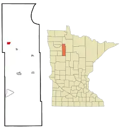 Location of Gonvick, Minnesota
