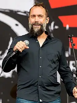 Fallon performing with Clutch in 2022
