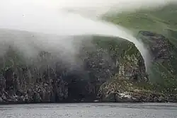Coastal view with fog