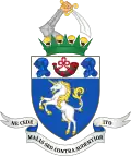 Coat of arms of Roxburghshire County Council 1962–1975.