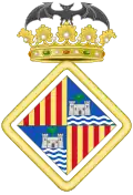 Present-day arms of Palma de Mallorca