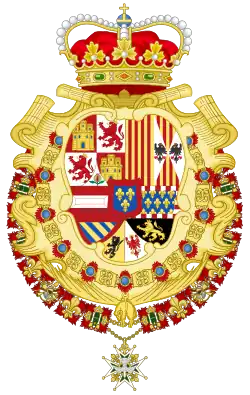 Coat of arms as Prince of Asturias[8]