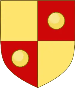 Coat of arms of the House of Zaccaria de Damala.svg.