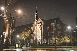 College Hall from the corners of 20th & Olney