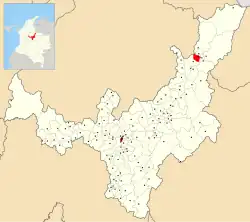 Location of the municipality and town of Guacamayas, Boyacá in the Boyacá Department of Colombia.