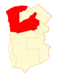 Map of huara in Tarapacá Region