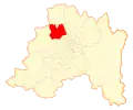 Map of Lampa commune in the Santiago Metropolitan Region