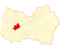 Map of Peralillo commune in O'Higgins Region