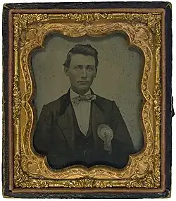 "Confederate with secession cockade" (Southern Methodist University libraries)