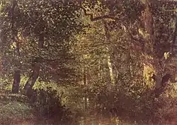 Brook through the Forest, c. 1860; oil on canvas