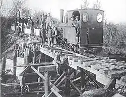 Narrow gauge railway in Doicești, 1917–1918