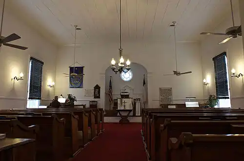 Inside of the church