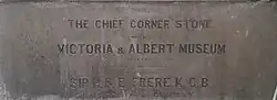 The museum cornerstone, laid during a ceremony in November 1862