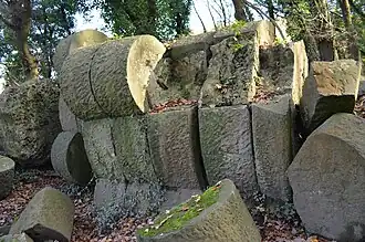 German Monument "Den Kameraden" from 1915, blasted in 1920.