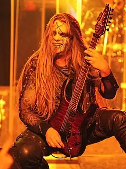 McIlroy with Cradle of Filth in 2011