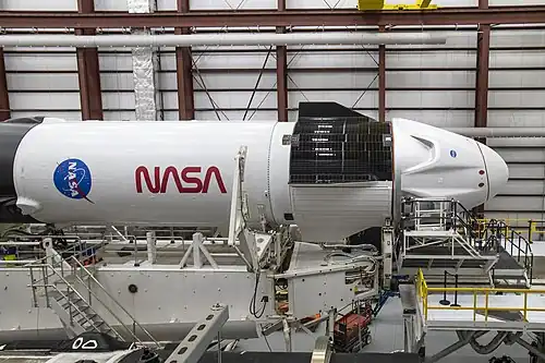 Resilience mated to Falcon 9 for Crew-1