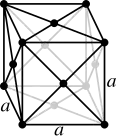 Face-centered cubic crystal structure for krypton