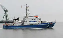 Patrol boat of the Wasserschutzpolizei of Hamburg/Germany