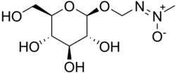 Chemical structure of cycasin
