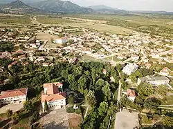 Aerial view of the village