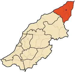 Location of Achacha District within Mostaganem Province