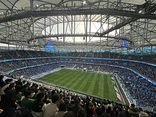 The stadium from the away stands