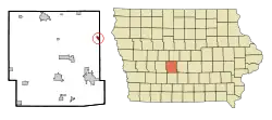 Location of Granger, Iowa