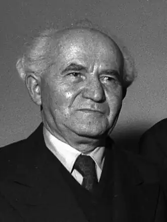 Head shot of David Ben-Gurion