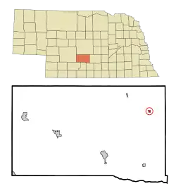 Location of Sumner, Nebraska