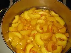 Delicious pickled peaches, the way to eat peaches all year.