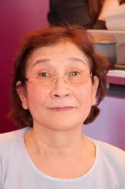 Denise Affonço at a book fair in Paris, France, in March 2009.