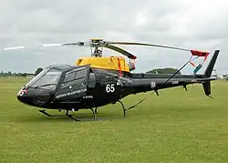 Eurocopter Squirrel HT1 of the Defence Helicopter Flying School, now replaced by Juno HT1.