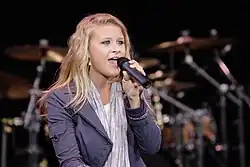 Savannah Outen performing in 2012