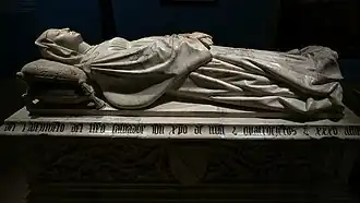 Sepulcro de doña Aldonza de Mendoza, from the monastery of Lupiana (15th century)[9]