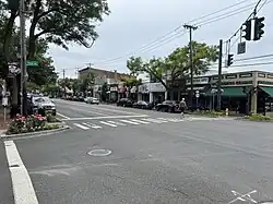 NY 25A in downtown Huntington in 2022