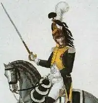 A dragoon officer of the 21ème Régiment de Dragons