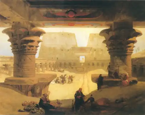 Great Temple at Edfou by David Roberts