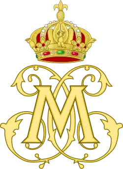 Dual Cypher of Emperor Maximilian and Empress Carlota of Mexico