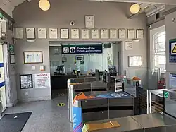 Staffed ticket office in the main building