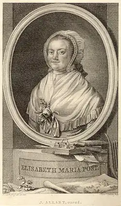 Engraved portrait by Reinier Vinkeles for the novel Reinhart (1791–1792), after a drawing by Isaac van 't Hoff