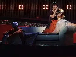 Geta Burlacu performing "A Century of Love" in Belgrade (2008)