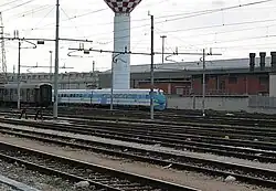 View of the station depot and its main building