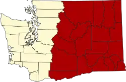 Location of Eastern Washington