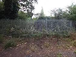 Fence around Eaton Chalk Pit