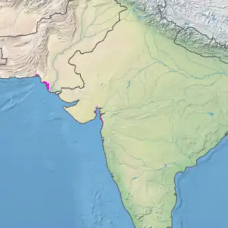 Ecoregion territory (in purple)