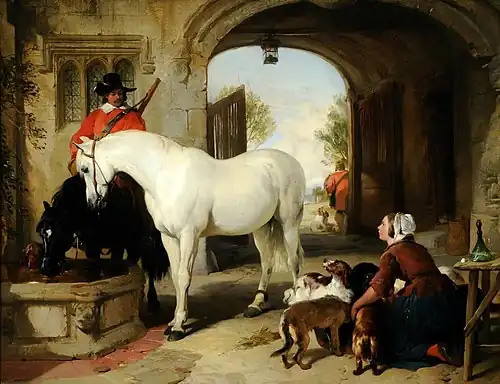 Horses Taken in to Bait by Edwin Landseer