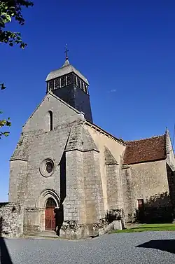 The church in Châtelus-Malvaleix