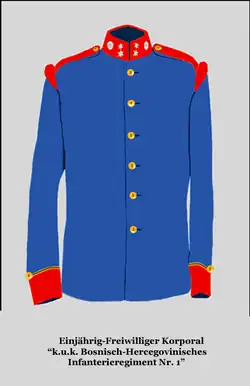 Einjährig-Freiwilliger, Korporal (Volunteer serving one year, Corporal)