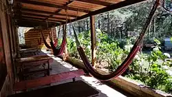 Typical hammocks in El Salvador.