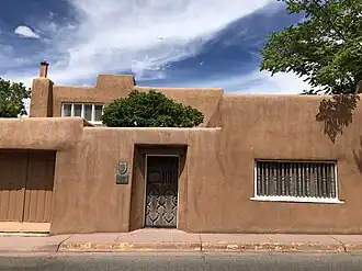 El Zaguan, Santa Fe, Historic Santa Fe, facade